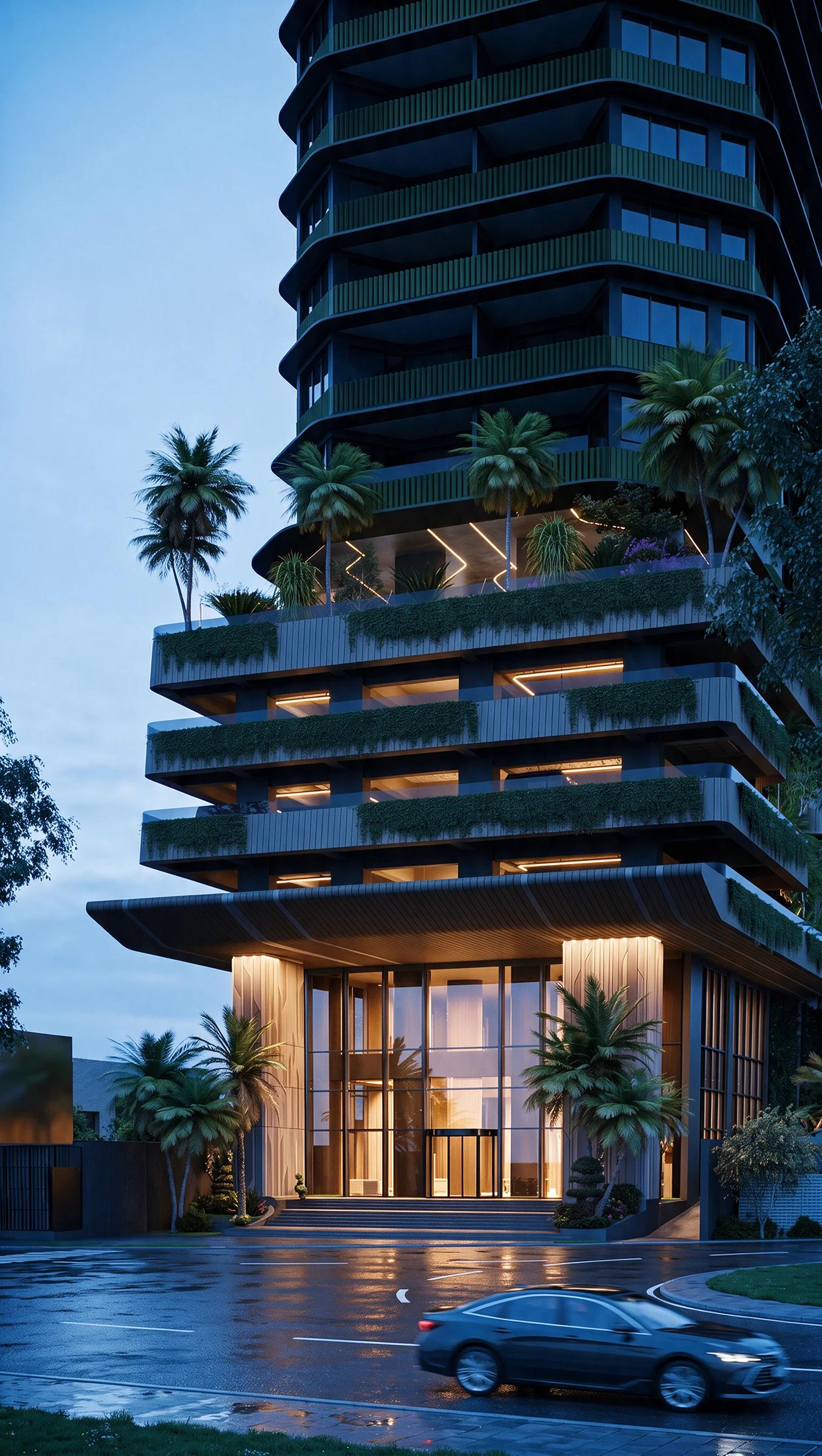 Supplied Solaris view and architectural gesture