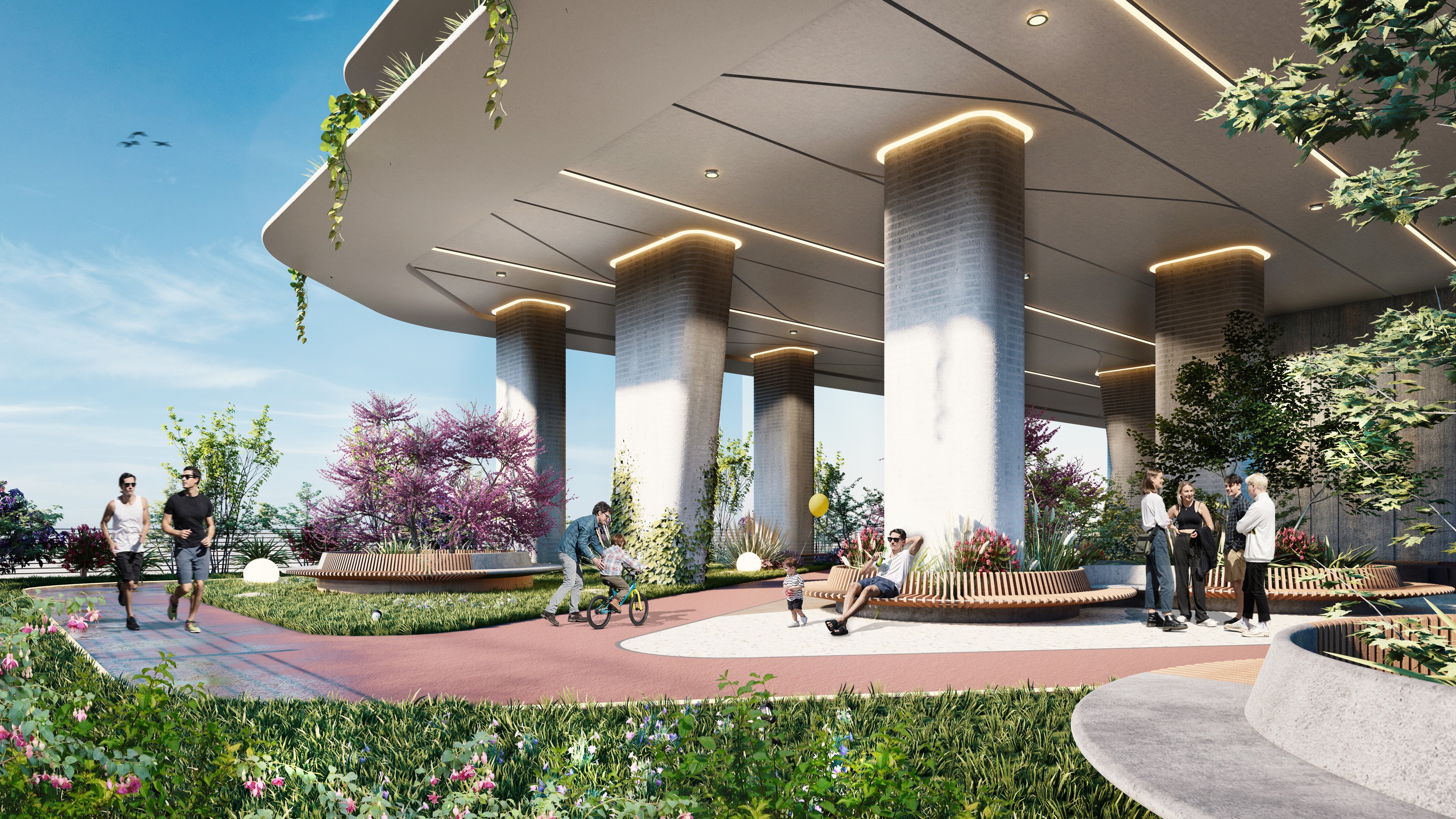 Solaris planted plaza project visualization