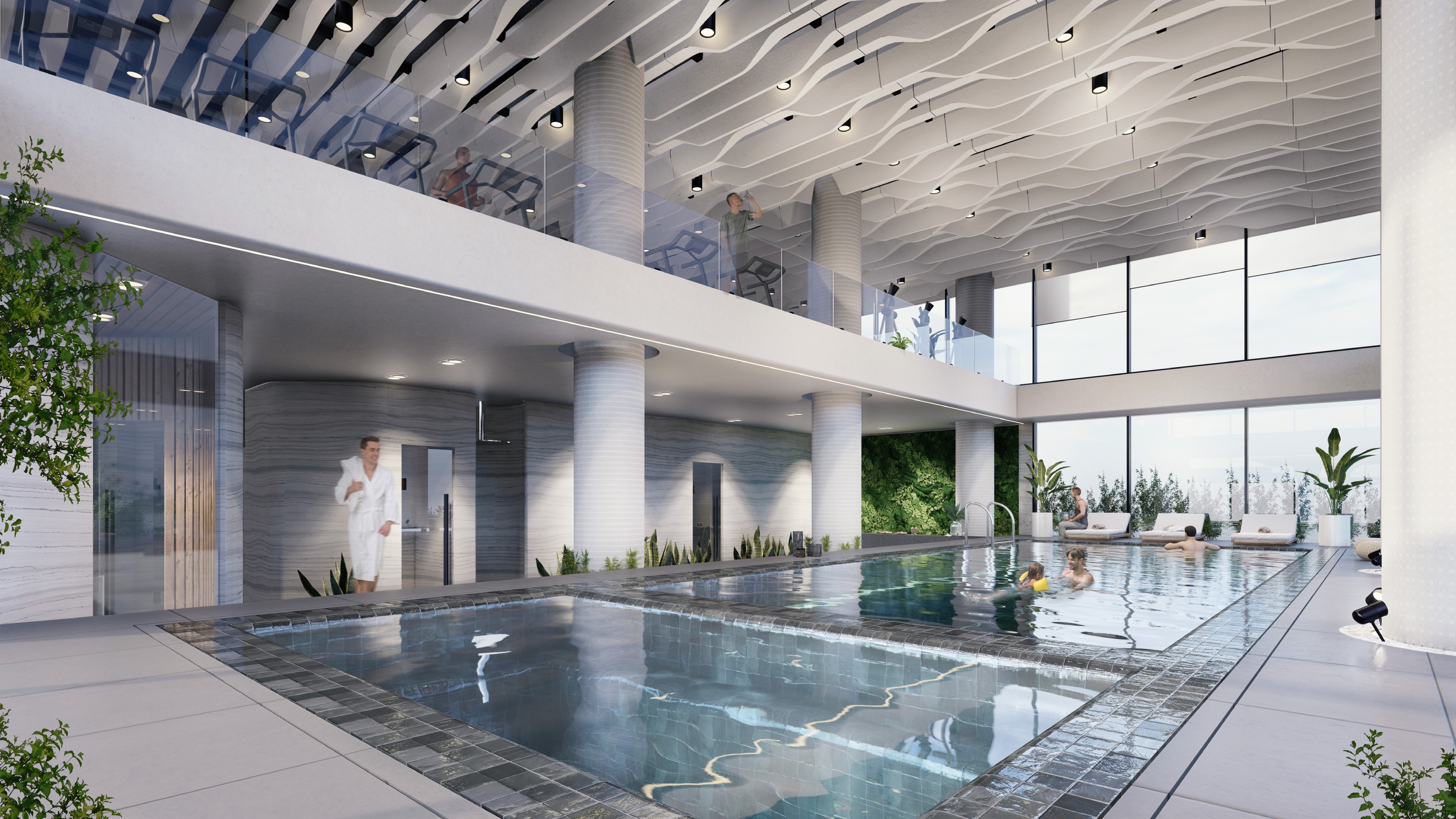 Solaris indoor pool project visualization